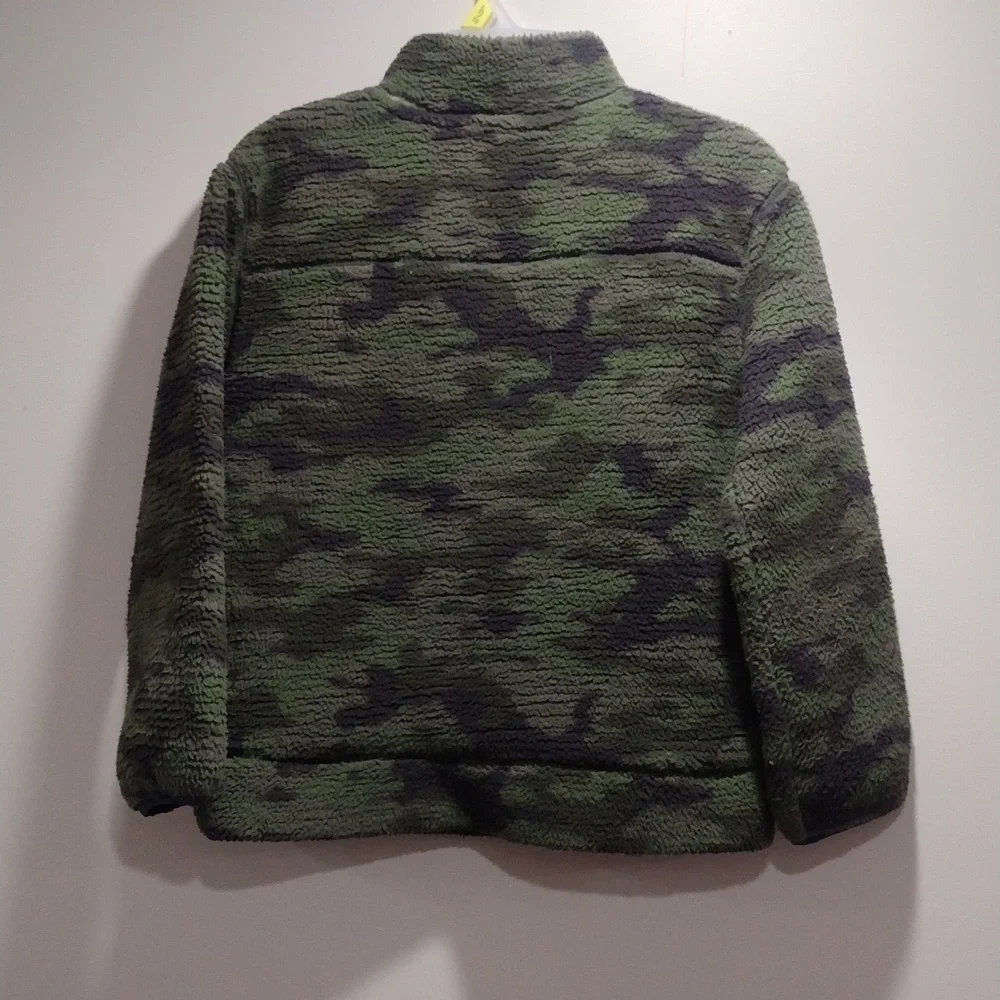 Gap, Boys Sherpa Zip Camouflage Fleece Jacket , Size L(10) - Good condition